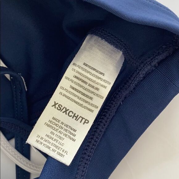 Reebok Women's Front Interest V-Neck Seamless Heather Blue/Grey Size XS - Picture 11 of 12